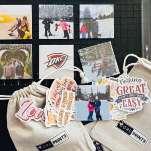 B. Custom Photo Magnets – Set of 9 Square 2.5"x2.5" Magnets