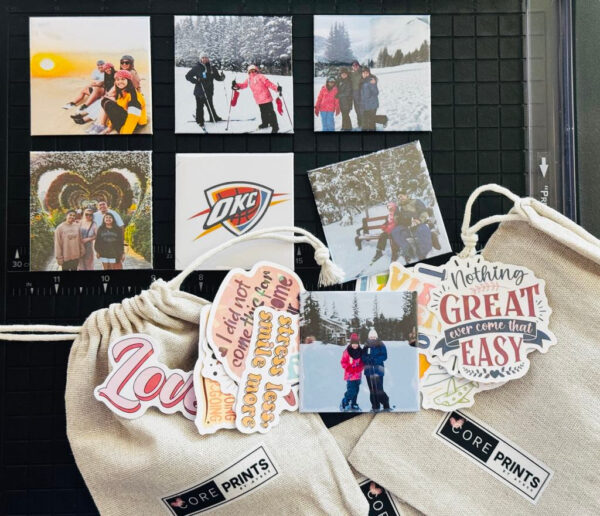 B. Custom Photo Magnets – Set of 9 Square 2.5"x2.5" Magnets